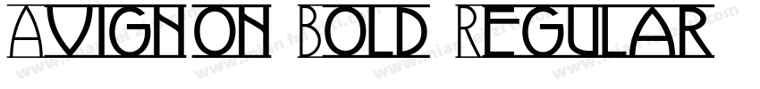 Avignon-Bold Regular字体转换